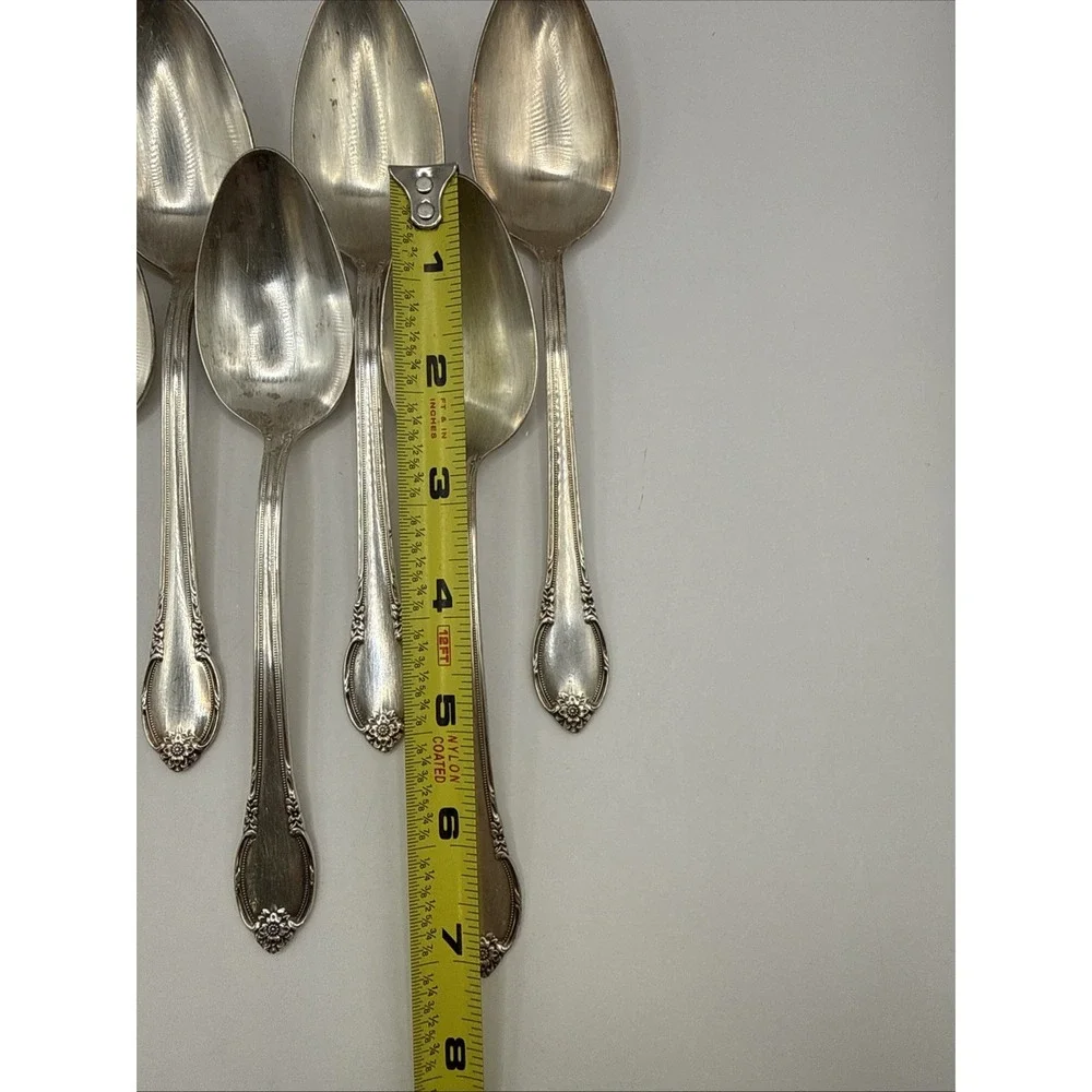 (8) 1847 Rogers Silverplate IS Tablespoons, 1948 Remembrance 7-1/4